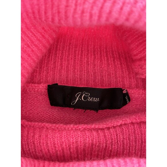 J Crew Womens Small Pink Turtleneck Sweater Knit Alpaca Merino Wool Oversized - Picture 3 of 12